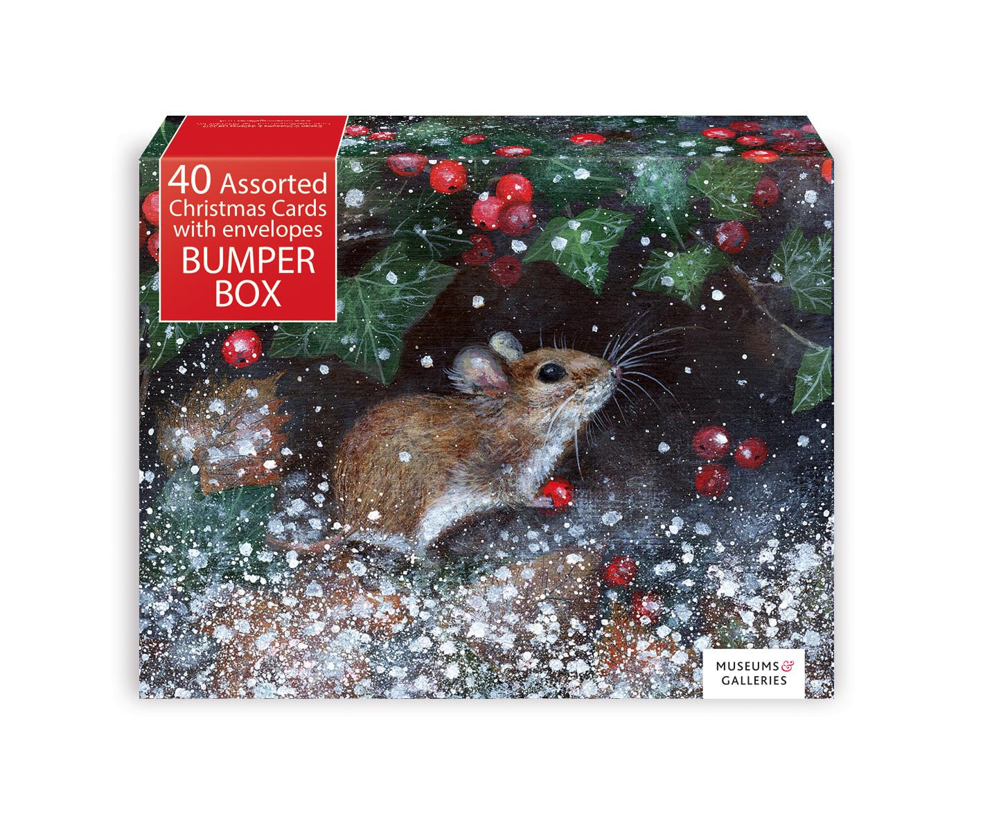 Jõulukaartide assortiikomplekt Christmas Bumper Box, 40tk