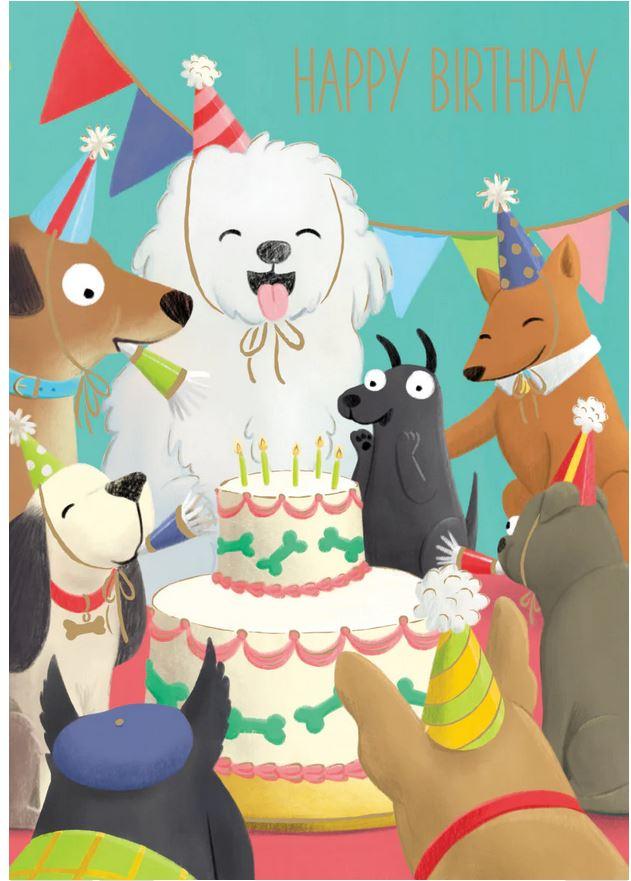 Õnnitluskaart Celebrating Dogs, Happy Birthday