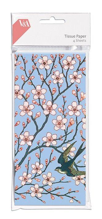 SIIDIPABERITE KOMPLEKT ALMOND BLOSSOM AND SWALLOW