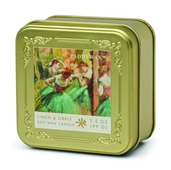 Paddywax Lõhnaküünal Impressionist Metallkarbis Degas,French Linen & Orris, 99g