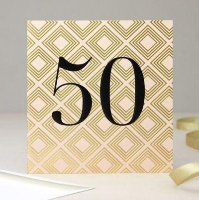 Õnnitluskaart 50 - Diamonds