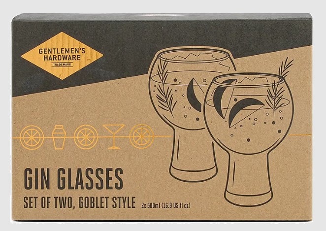 Gentlemen's Hardware Gin klaaside komplekt,2tk