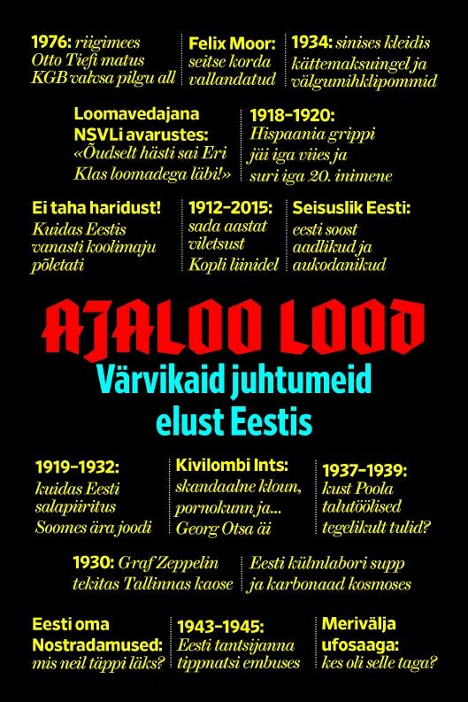Ajaloo lood. Värvikaid juhtumeid elust Eestis