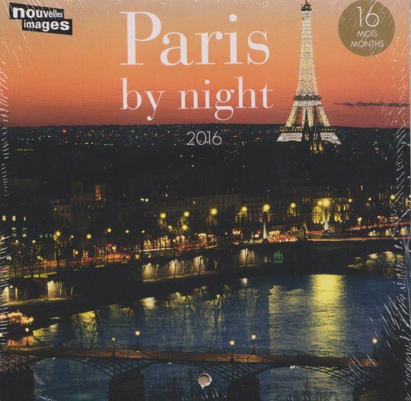 2016 Mini Wall Calendar Paris By Night