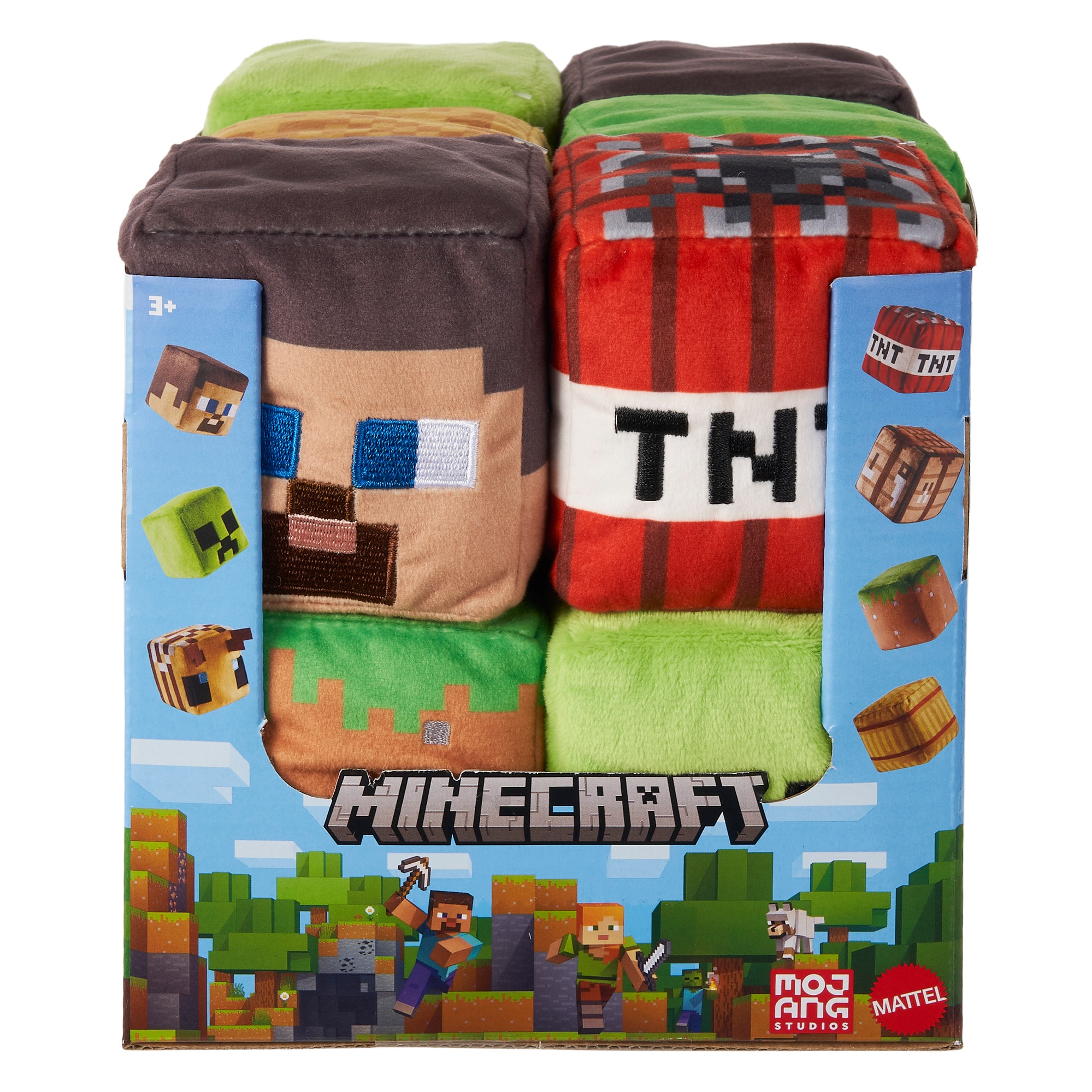 Pehmed Minecraft klotsid assortii