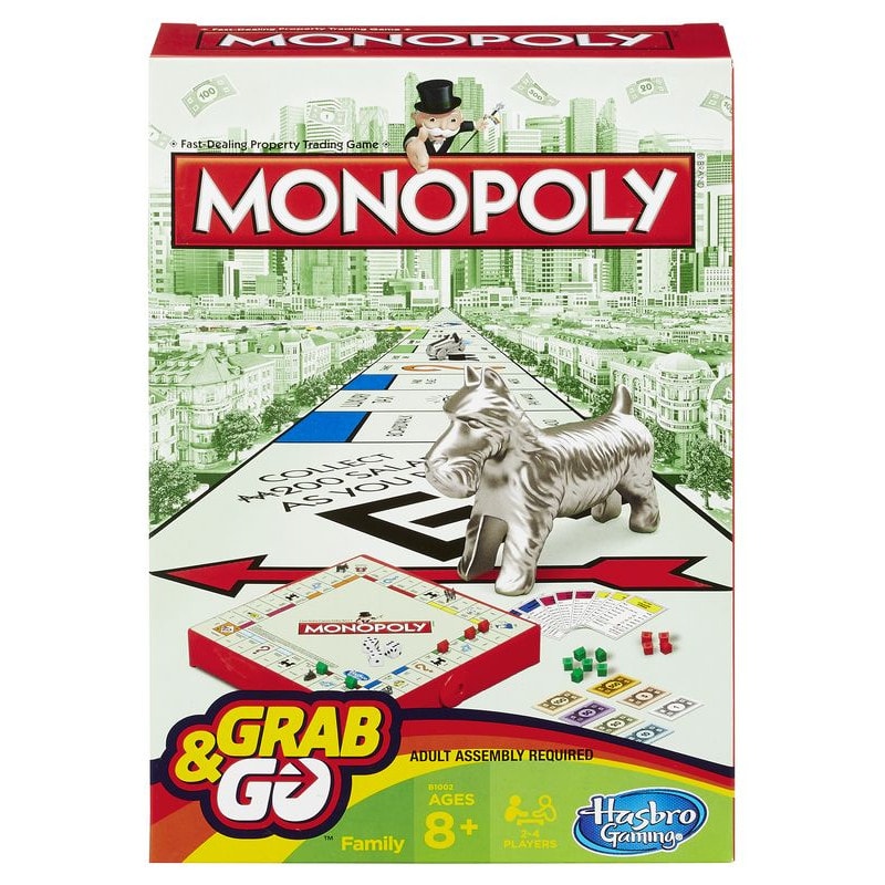 Reisimäng MONOPOLY Grab&Go (inglisekeelne)