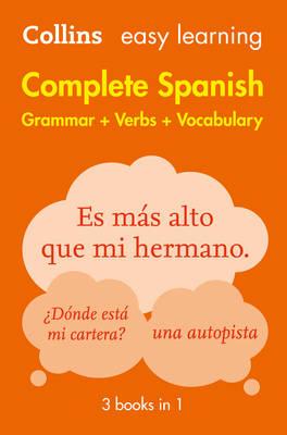 Easy Learning Complete Spanish Grammar, Verbs Andvocabulary (3 Books in 1)