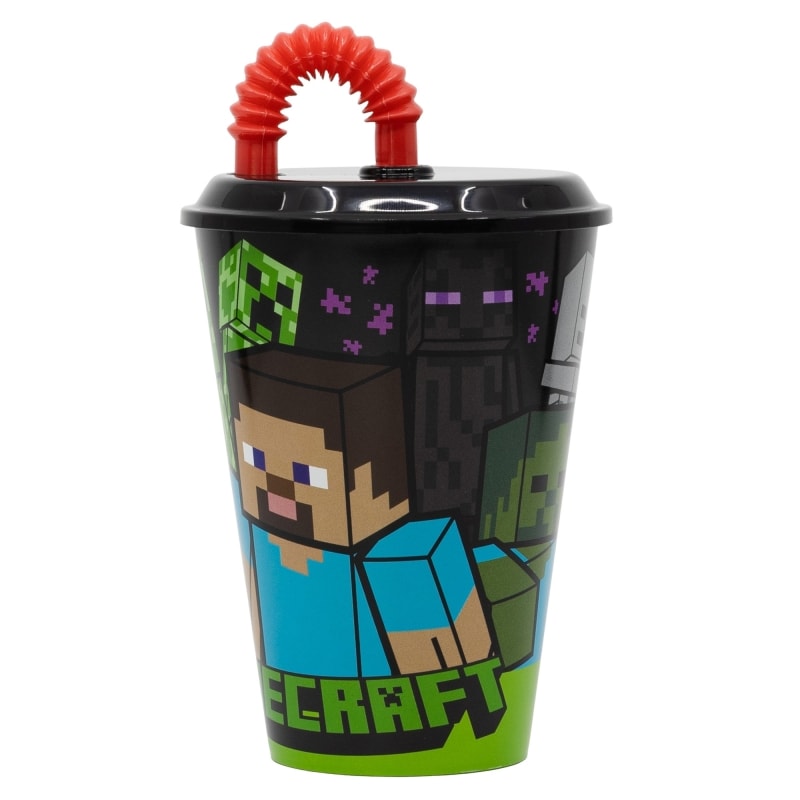 Joogitops Sport kõrrega Minecraft, 430ml