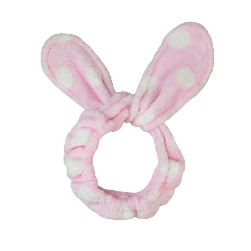 Peapael Baby Bunny Twist Make-up Headband, Pink
