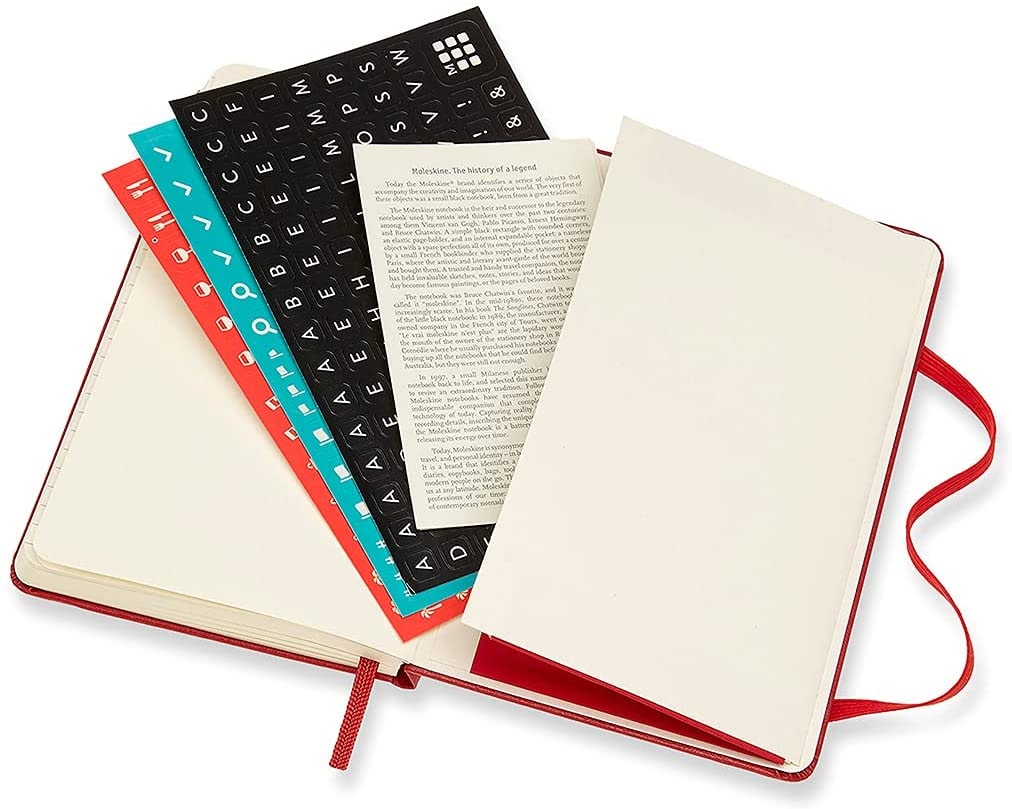 Moleskine 18M (07.21-2022) Weekly Notebook Pocket, SCARLET RED