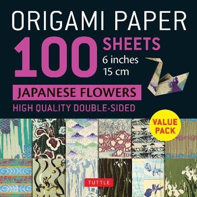 Origami Paper 100 sheets Japanese Flowers 6" (15 cm)