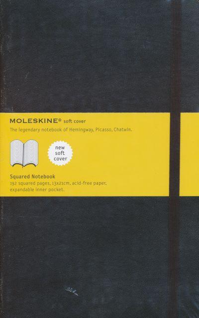 Moleskine Notebook Large Squared, Black, Soft CoveR