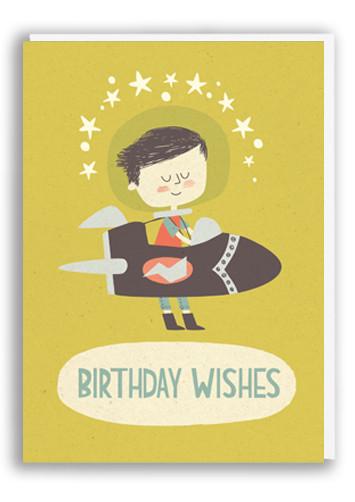 Õnnitluskaart Paper & Cloth - Birthday Rocket Boy