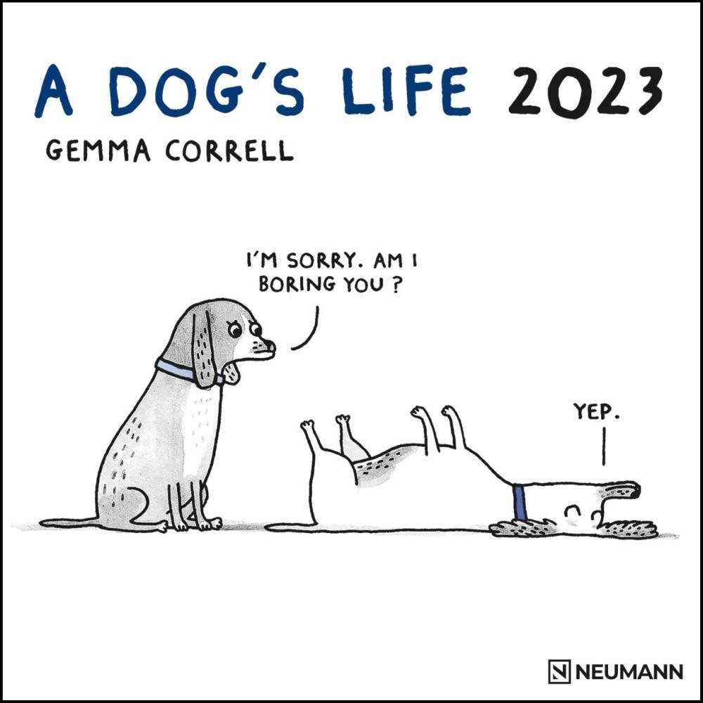 2023 seinakalender A Dog's Life, 30x30cm