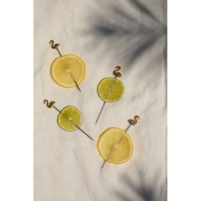 Here's How Kokteilitikkude Komplekt TheLily Flamingo, 4tk