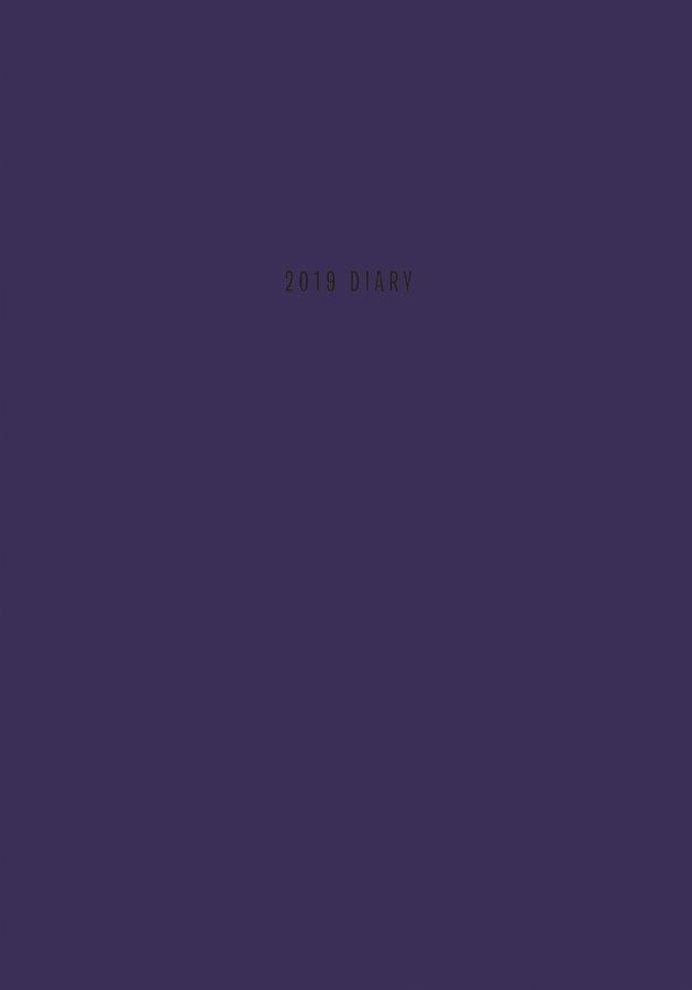 2019 Kalendermärkmik Purple Soft Touch, A5