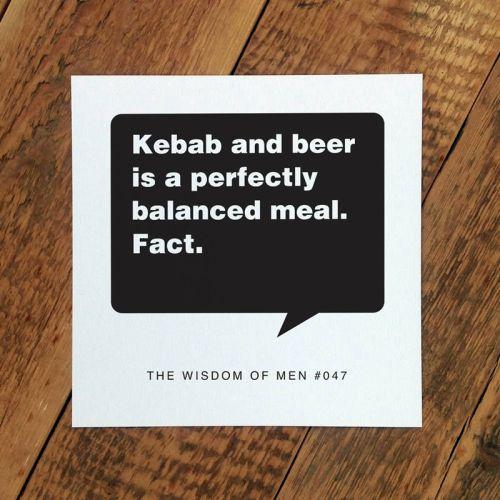 Õnnitluskaart Wisdom of Men - Kebab
