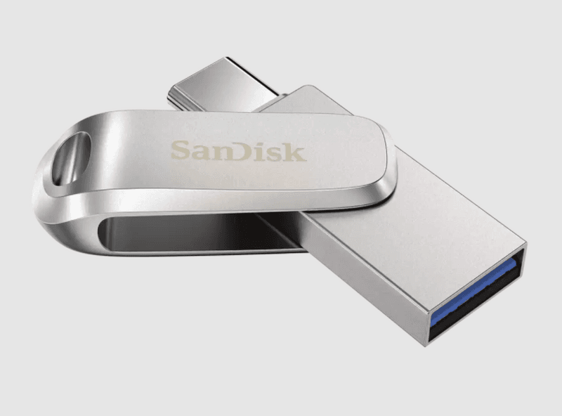 USB-MÄLUPULK SANDISK USB-C 64GB/SDDDC4-064G-G46 ULTRA DUAL LUXE, TYPE-C