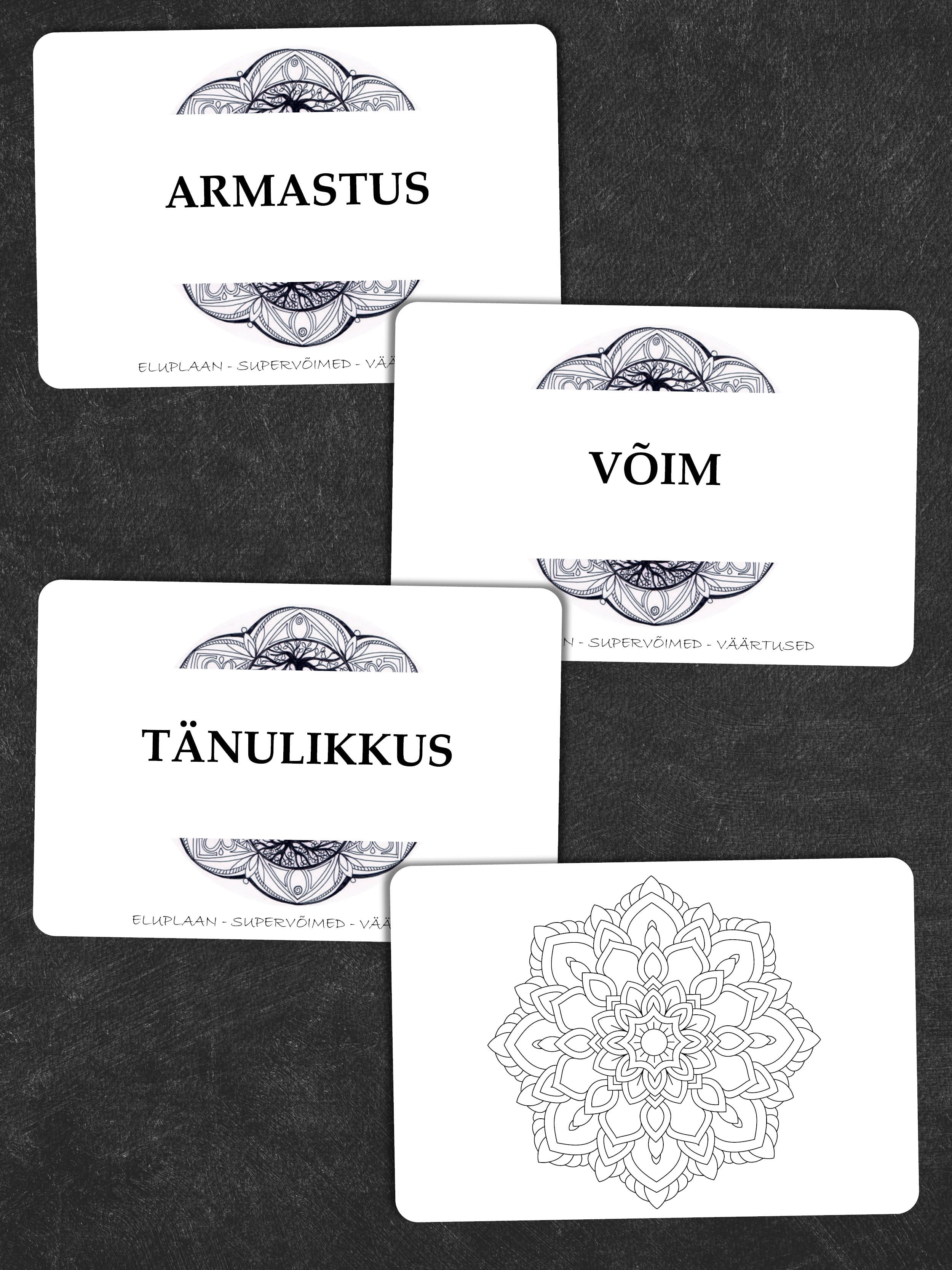 Supervõimed väärtused mäng, coachingu ja arengukaardid