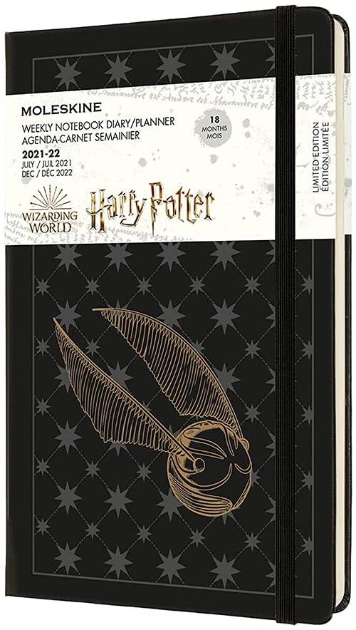 Moleskine 18M (07.21-2022) Weekly Notebook Large HARRY POTTER GOLDEN SNITCH