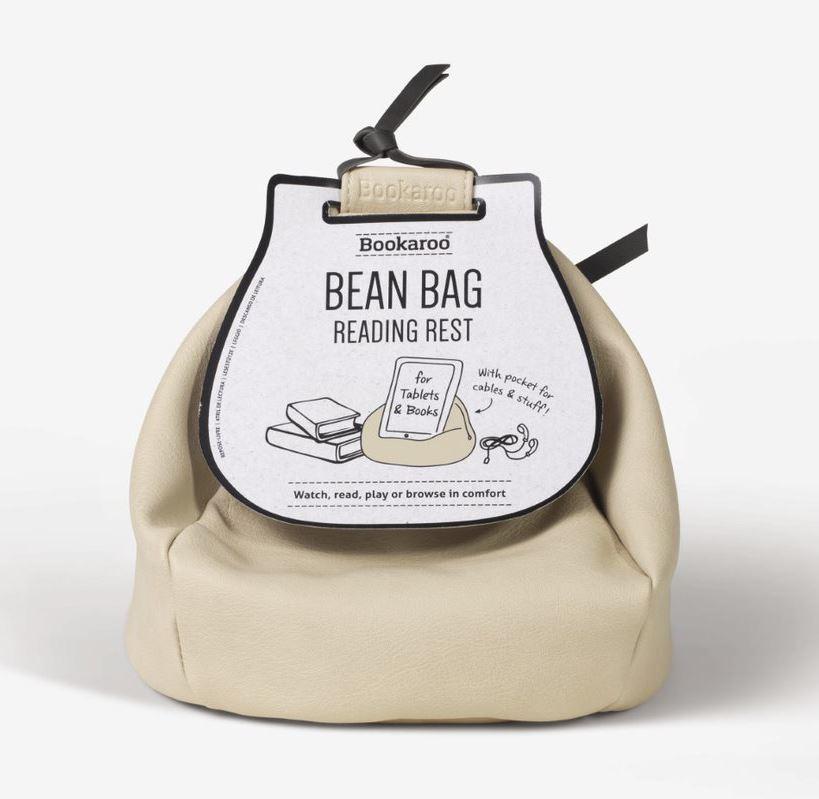 Lugemisalus Bookaroo Bean Bag, cream