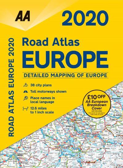 Road Atlas Europe Sp 2020