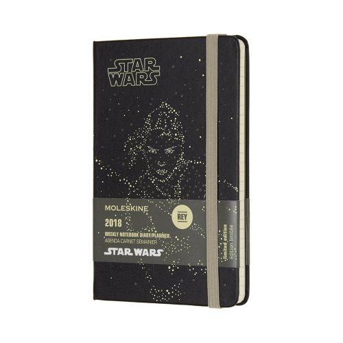 2018 Moleskine 12M Star Wars Weekly Notebook Pocket Hard, Ray