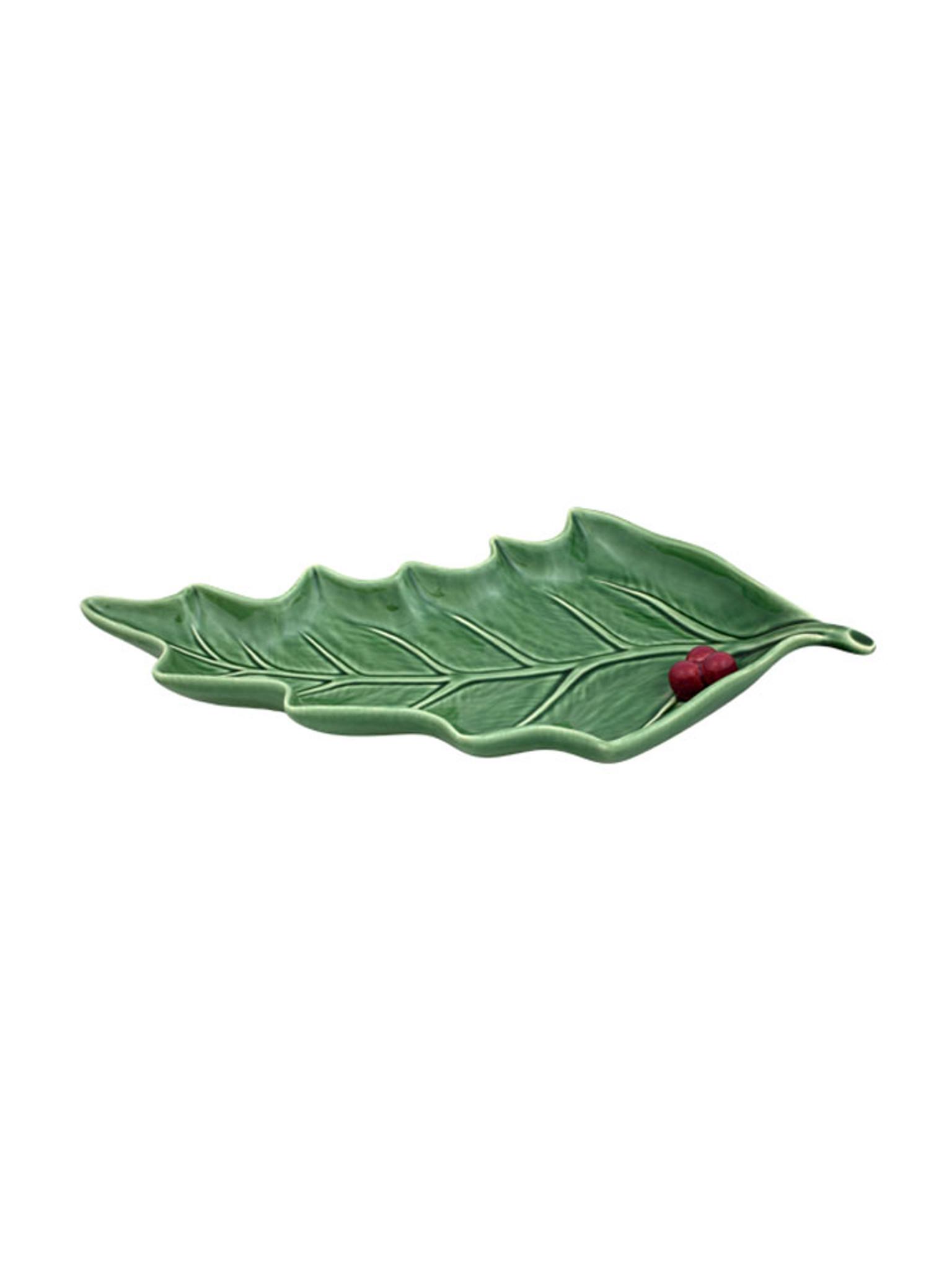 Bordallo Pinheiro serveerimisalus Holly Leaf, 27.5cm