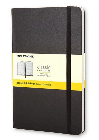 Moleskine Notebook Large Squared, Black, Hard CoveR