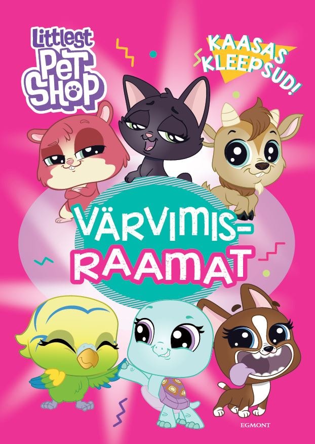 LITTLEST PET SHOP. VÄRVIMISRAAMAT KLEEPSUDEGA