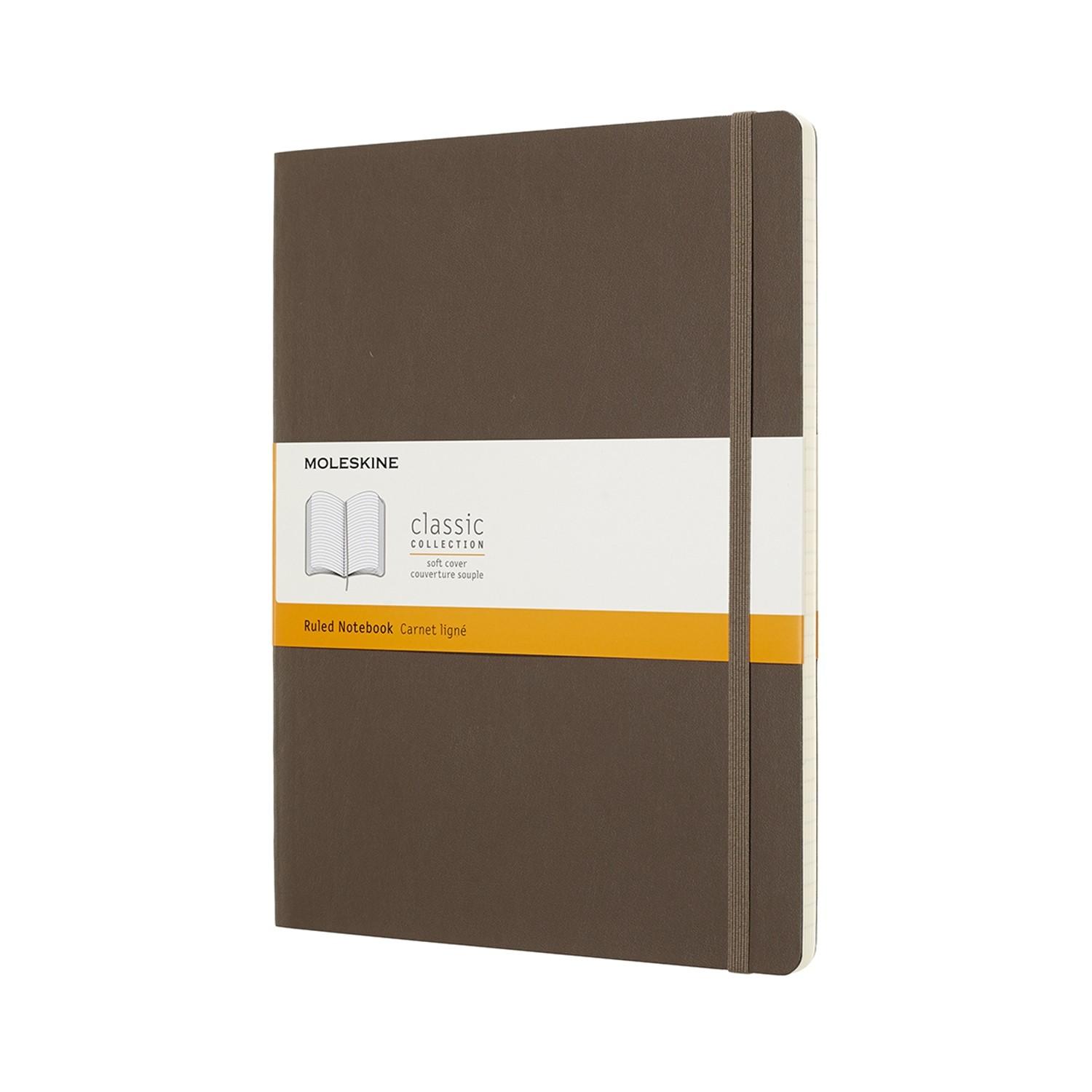 Moleskine Notebook Xlarge Ruled Earth Brown Soft COVER