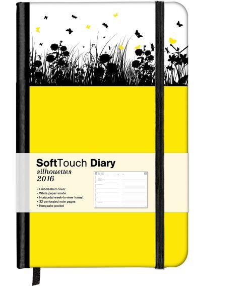 2016 SOFT TOUCH DIARY SILHOUETTES SMALL SPRING