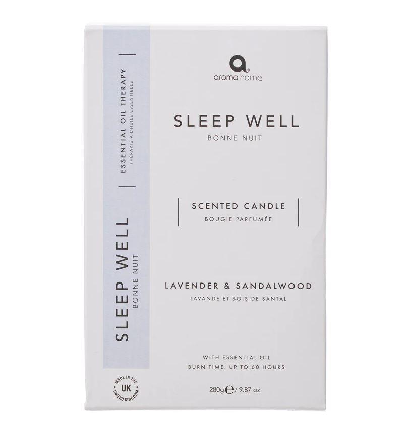 AromaHome lõhnaküünal Sleep Well: Lavender & Sandalwood, 300g