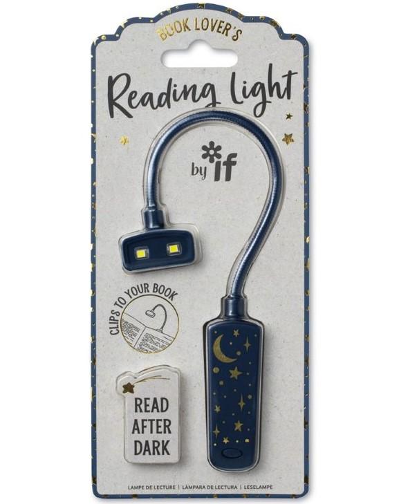 Lugemislamp Book Lover's Reading Light: Moon & Stars