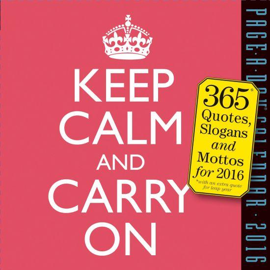2016 Page-A-Day Calendar Keep Calm And Carry On