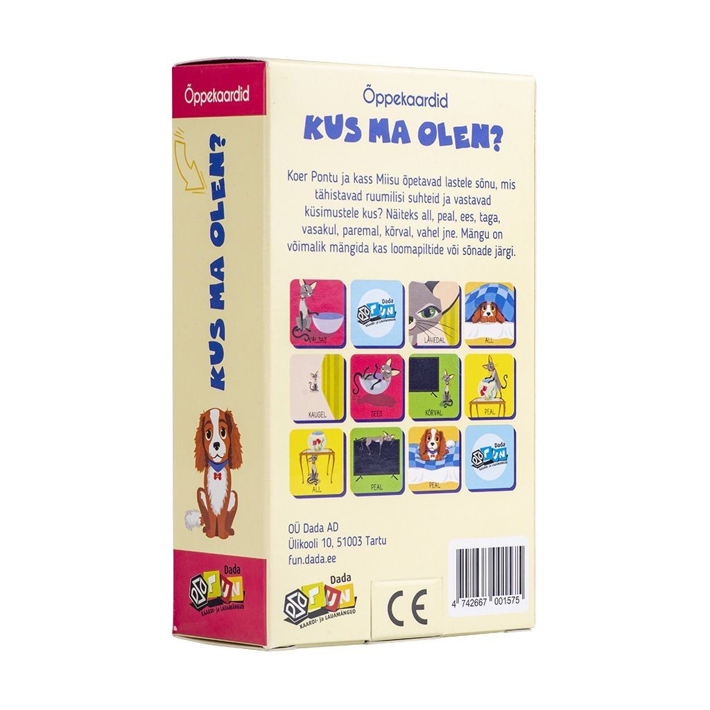 ÕPPEKAARDID KUS MA OLEN?