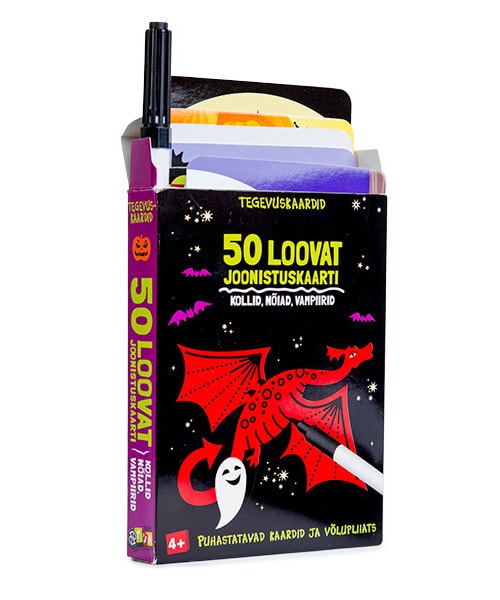 TEGEVUSKAARDID 50 LOOVAT JOONISTUSKAARTI. KOLLID,NÕIAD, VAMPIIRID