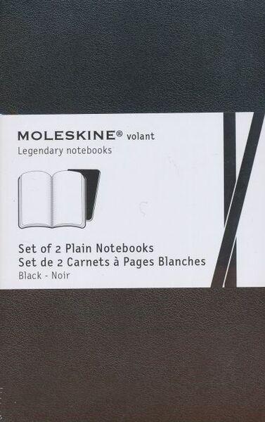 MOLESKINE POCKET PLAIN VOLANT JOURNAL 2 SET BLACK