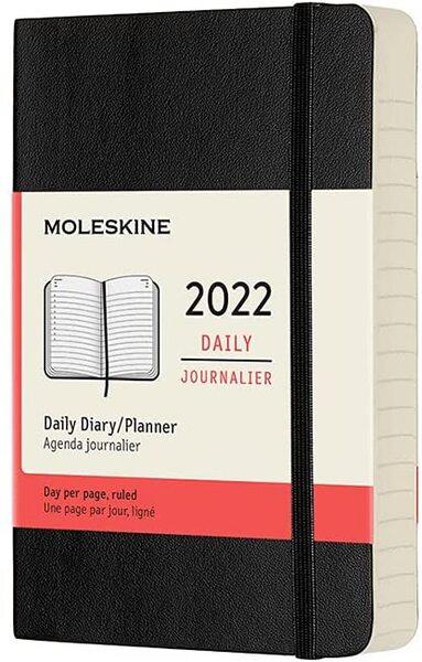 MOLESKINE 12M (2022) DAILY DIARY POCKET, BLACK