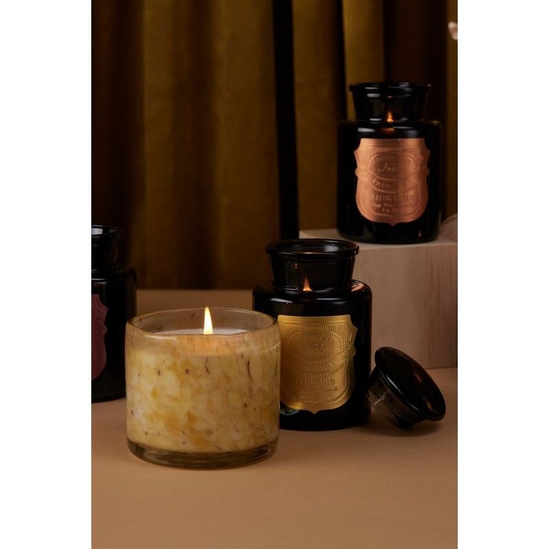 Paddywax Luxe Bubble Glass küünal Golden, Palo Santo, 226g