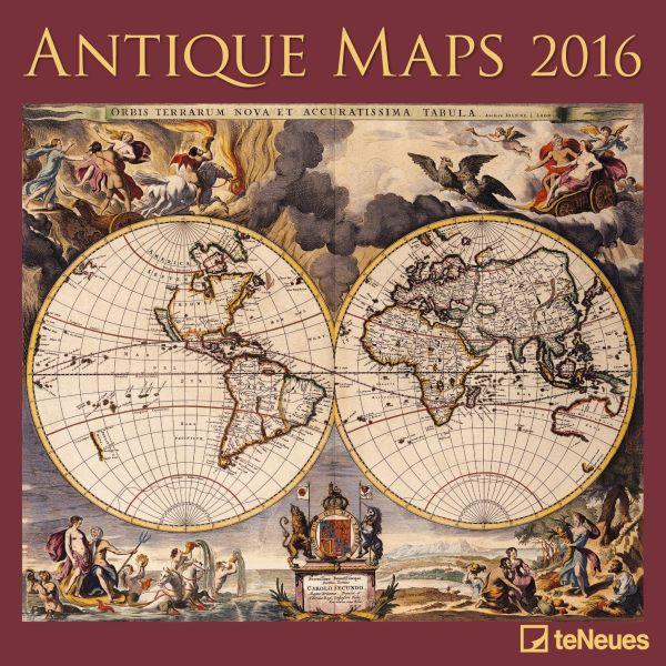 2016 Wall Calendar Antique Maps