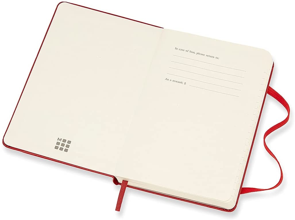 Moleskine 18M (07.21-2022) Weekly Notebook Pocket, SCARLET RED