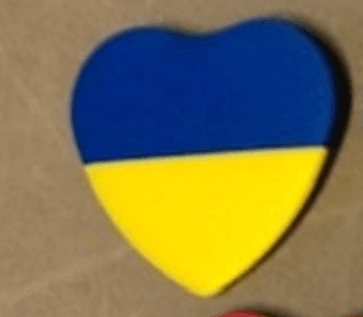 Rinnamärk Süda UKR lipp