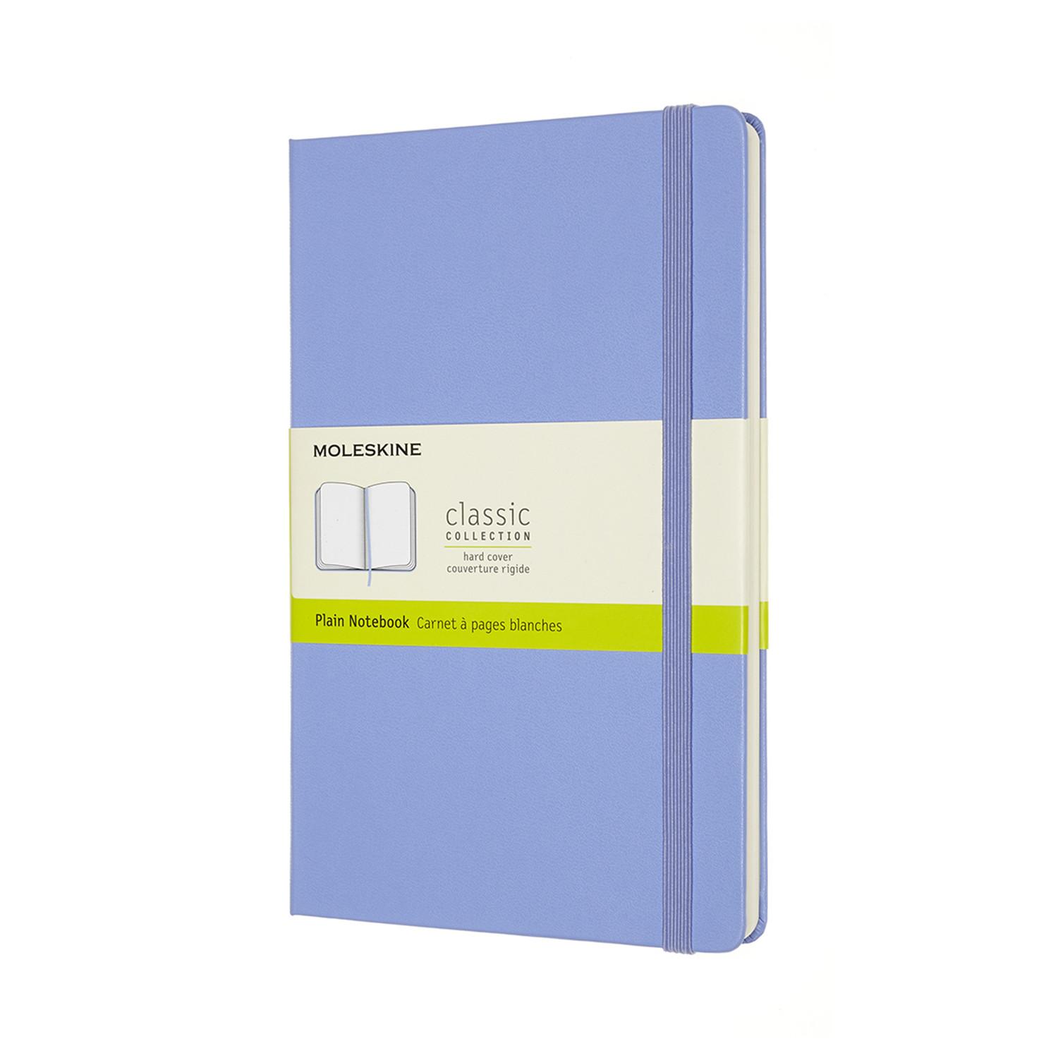 Moleskine Notebook Large Plain Hydrangea Blue Hard COVER