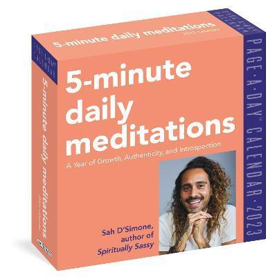 5-MINUTE DAILY MEDITATIONS PAGE-A-DAY CALENDAR 2023