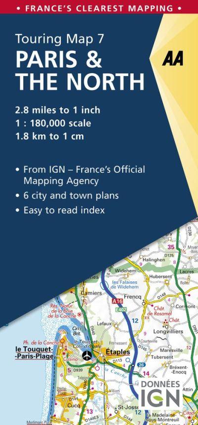 Aa Road Map Paris & the North