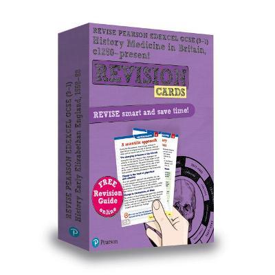 Pearson REVISE Edexcel GCSE History Medicine in Britain Revision Cards (with free online Revision Guide and Workbook): For 2024 and 2025 exams (Revise Edexcel GCSE History 16)