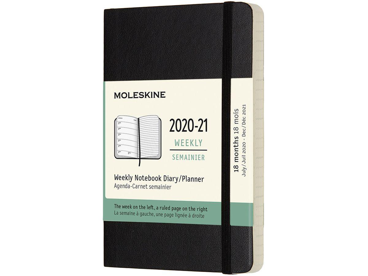 Moleskine 2020-21 18M Weekly Notebook Pocke Black