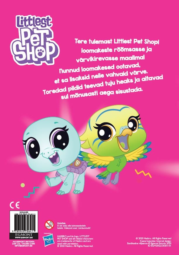 LITTLEST PET SHOP. VÄRVIMISRAAMAT KLEEPSUDEGA