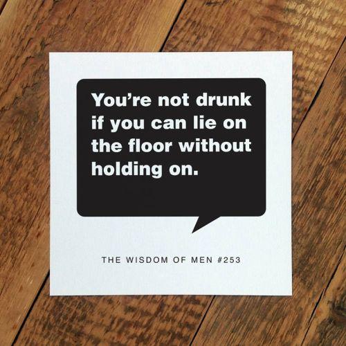 Õnnitluskaart Wisdom of Men - Drunk